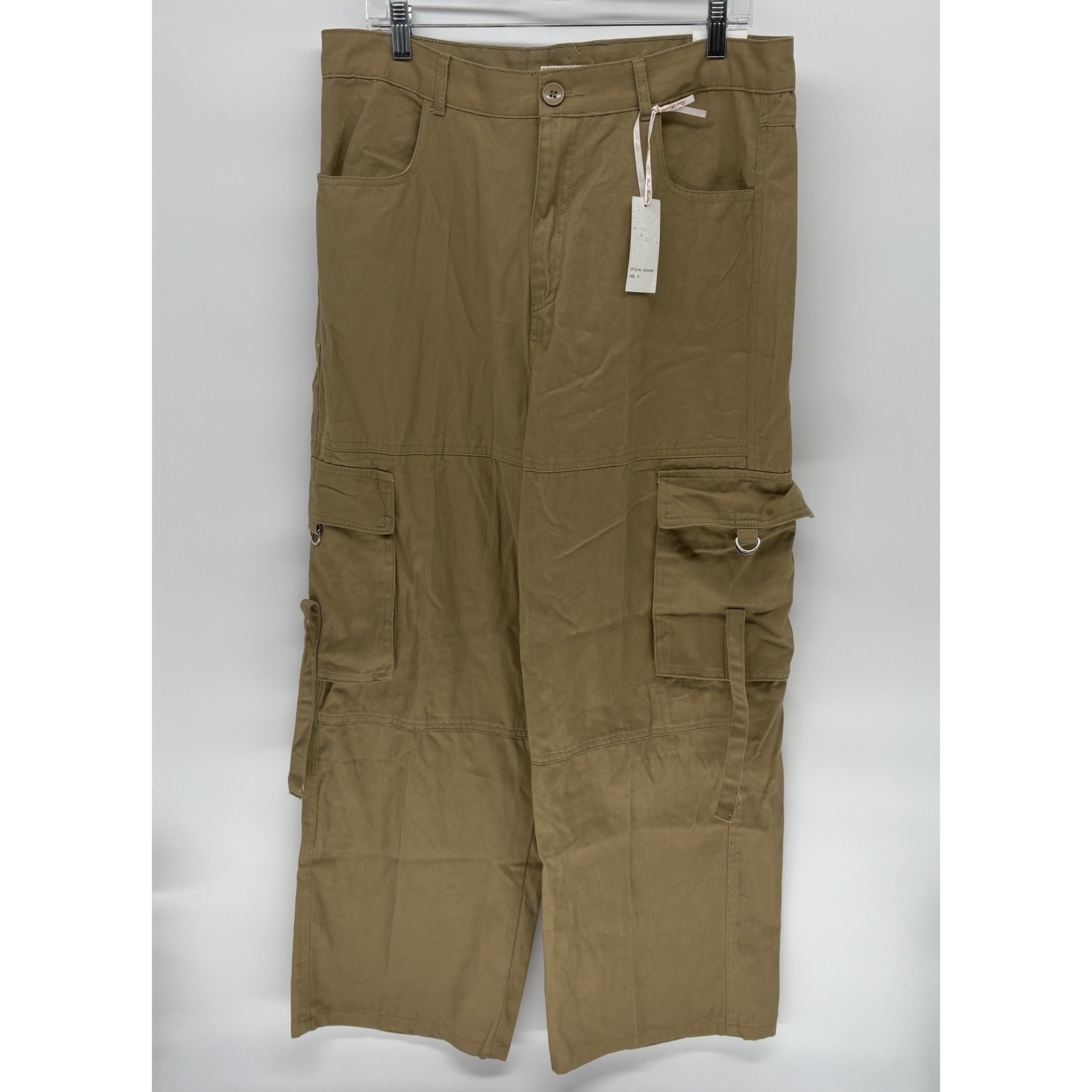 New Red Marine Baggy Utility Tan Cargo Pants Military Women 13 (36x29)